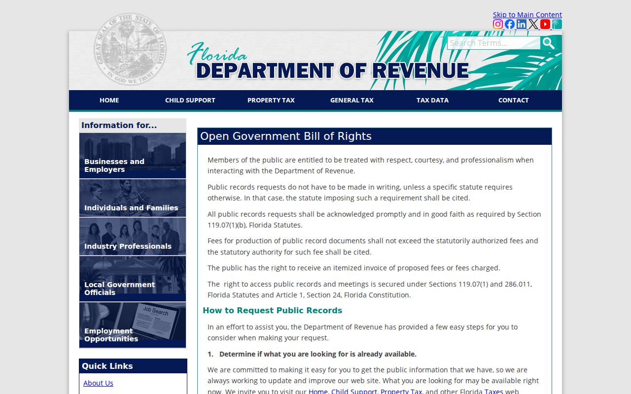 Davie ZIP code directory Florida public records guidance